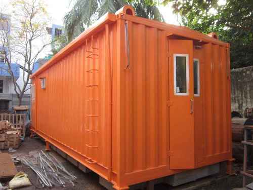 E-House Container - Steel | Variable Dimensions, Two Doors, Powder-Coated, Insulated, Portable Housing, Durable Structure, Quick Setup, Sustainable Option
