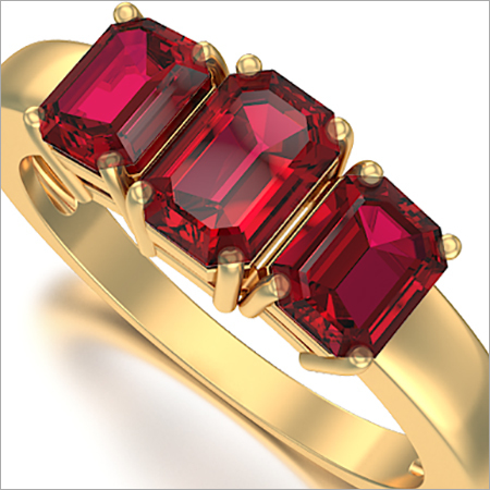 Classic Emerald Cut Three Stone Ring