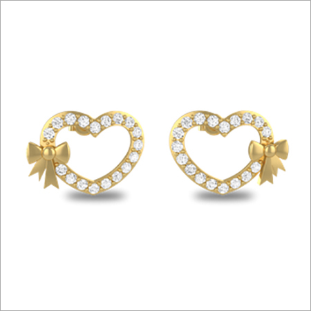 18K/14K Yellow Gold Earring with Diamonds