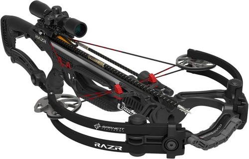Barnett Razr Carbon Reverse Compound Bow 400 FPS Carbon Arrows