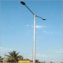 White Electrical Swaged Poles