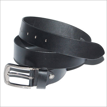Printed Leather Belts - Genuine Leather 35-40 mm Black | Twist-Tang Clasp Customizable Fit Stylish Look