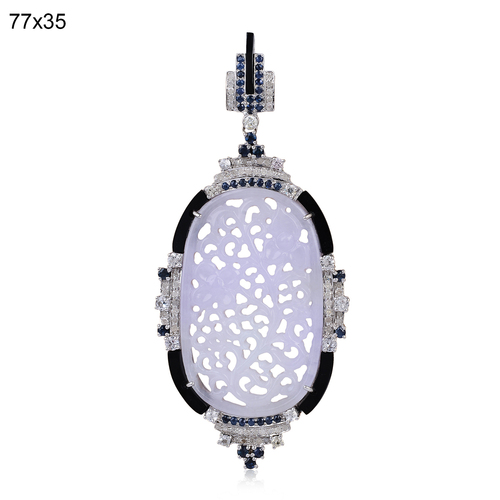 Carved Jade Gemstone Pendant