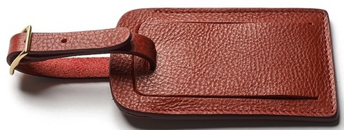 Leather Luggage Name Card Tag