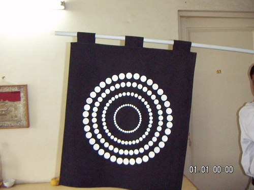 Silk Stripe Fancy Curtains