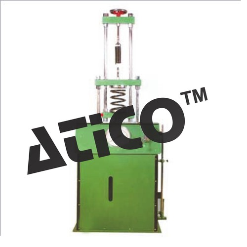 Spring Testing Machine - 15 cm Scale, Threaded Wheel, Bourdon Gauge | Adjustable Frame, Hydraulic Unit, External Hand Wheel, Quick Accurate Tests