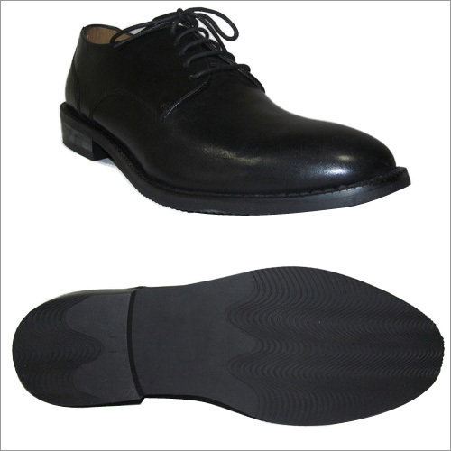 Black Leather Derby Shoes
