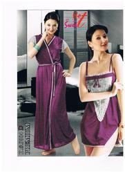 Purple Two Pcs Nighty