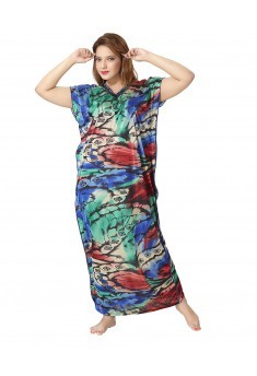 Mixed Color Hot N Sweet Kaftan One Piece Nighty