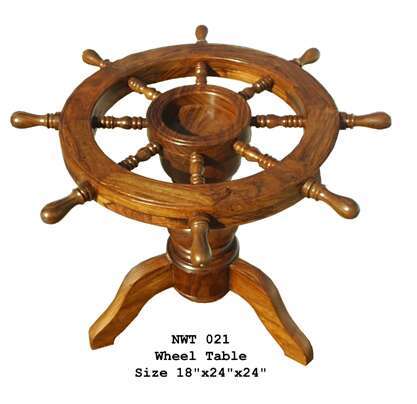Wooden Wheel Table Top