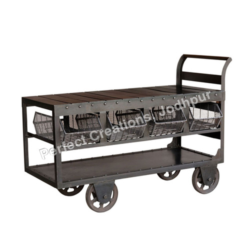 VINTAGE INDUSTRIAL TROLLEYS