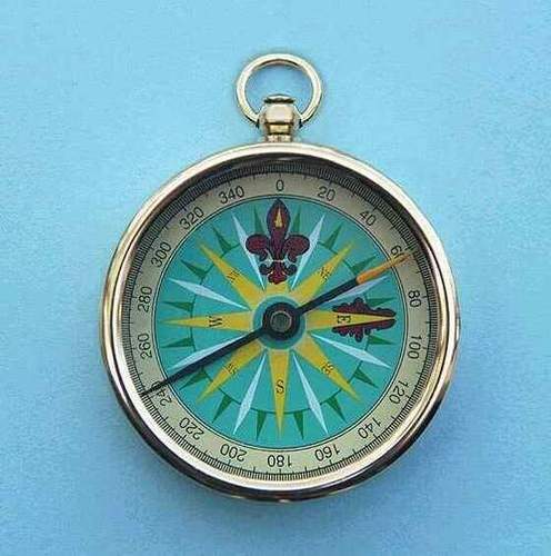 Pocket Compass Color Dial