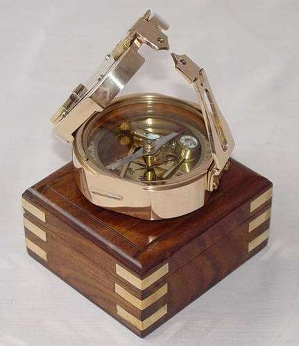 Brunton Compass With Wooden Box