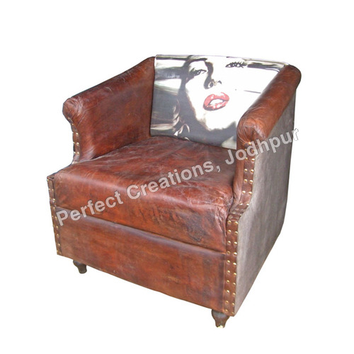 VINTAGE INDUSTRIAL LEATHER FURNITURE