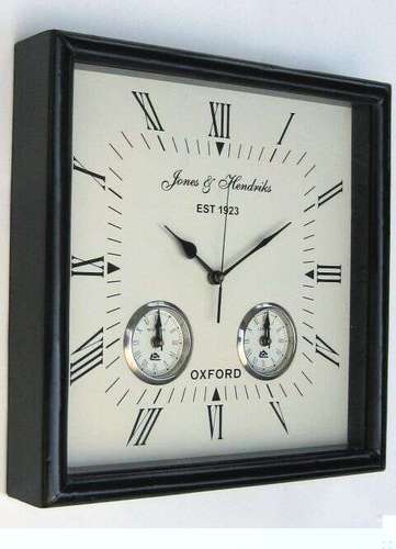 Wooden Wall World Square Clock