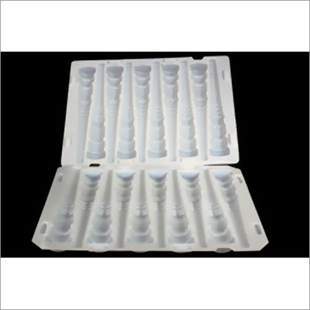 Electron Guns Packaging Tray - Plastic, Milky Color | Lightweight, Excellent Quality, Custom Sizes and Thickness