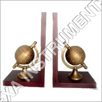 Table Globe - Wood and Metal, 10x8x12 Inches, Gold | Decorative, Functional, Durable, Stylish, Unique, Elegant