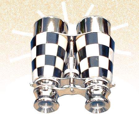 Binoculars with Chess Print