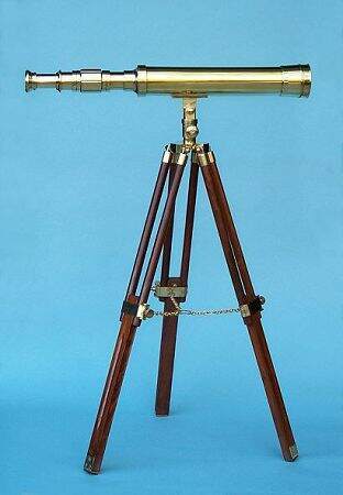 Table Telescope with Wooden Stand