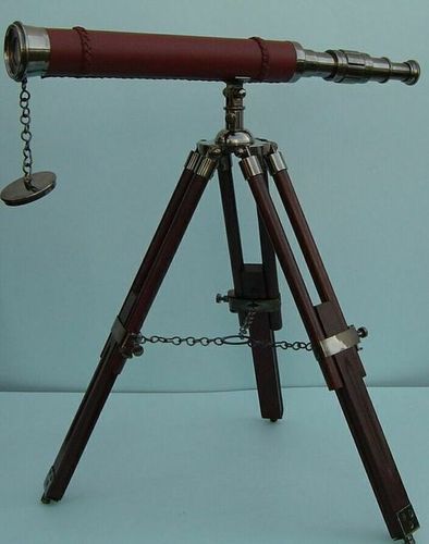 Table Telescope with Wooden Stand