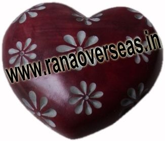 Marble  Soap Stone heart  7