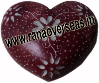 Marble  Soap Stone heart  8