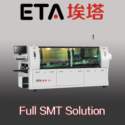 China supplier lead free double wave soldering machine