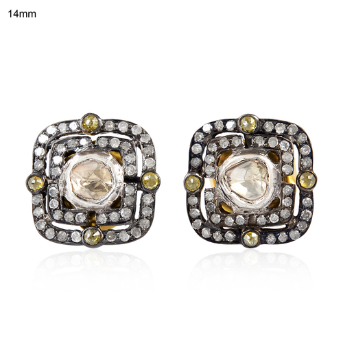 New Rose Cut Diamond Earring