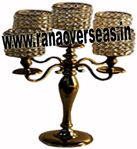 Golden 5 Light Candle Stand