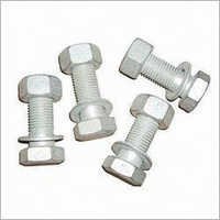 Galvanized Bolts - Carbon Steel, M 8 x 40-200mm, M 10 x 25-120mm, M 12 x 100mm | Sturdy, Rust Proof, Longer Life, Industrial Grade