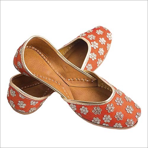 Orange Punjabi Jutti