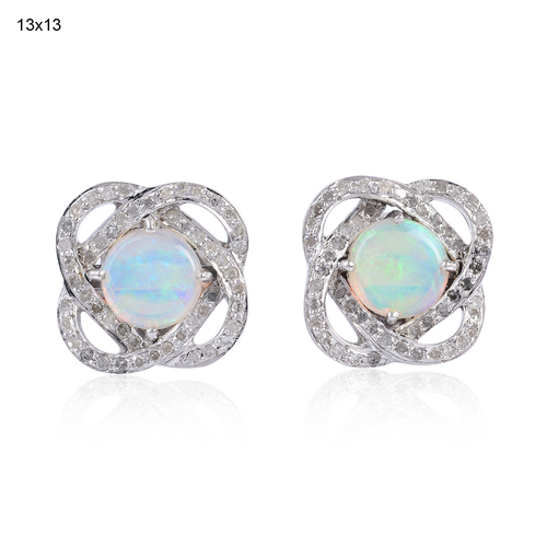 Opal Ethiopian Stud Earring