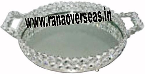 Mirror-Tray-W-Crystall Round