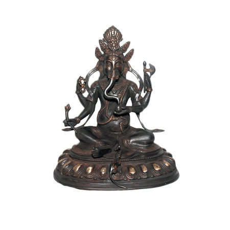 Antique Brass Ganesh Statue