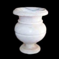 Stone Flower Vase - Color: White