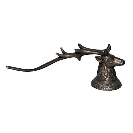 Rust Brass Deer Head Candle Snuffer