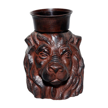 Lion Head Candle Holder