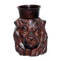 Lion Head Candle Holder