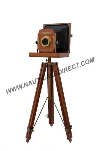 Wooden Film Old Camera Tripod