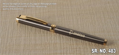 Promotional Metal Pen - Metal, 4 Inch, Copper Color | Strong Grip, Beautiful Designs, Flawless Finish, Lightweight, Smooth Ink Flow