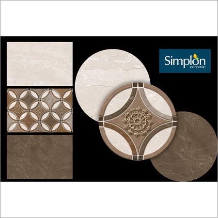 Digital Wall Tiles - Ceramic, 12x18 Inches, Mixed Color | Acid-Resistant, Antibacterial, Gloss Finish, Heat Insulation, Easy Installation, Non-Slip, Wear-Resistant