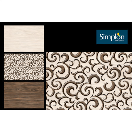 Ceramic Digital Wall Tiles - 12x18 inches, Mixed Color | Acid-Resistant, Antibacterial, Gloss Finish, Non-Slip, Wear-Resistant