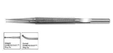 Ring Tip Forcep With Balance & Diamond Dust Jaws
