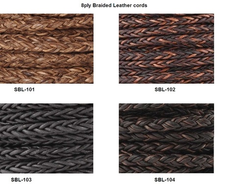Square Braided Leather Cord