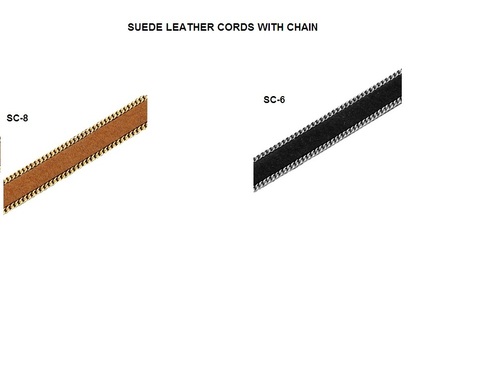 Suede Leather Cord with Chain