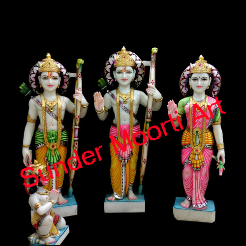 Eco-Friendly Lord Ram Darbar Marble Statue