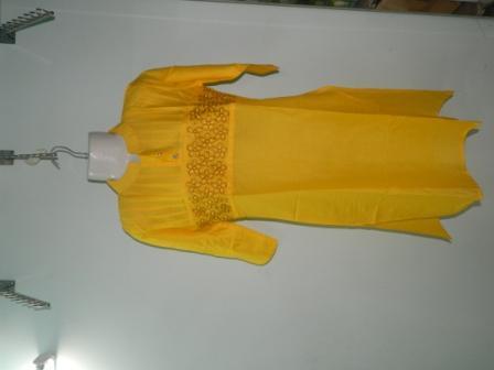 Yellow Cotton Kurti