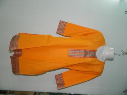 Cotton Kurti yellow colour