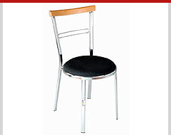 Four leg Cafe Chair with cushion seat