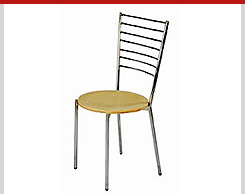 stainless steel cafe chair